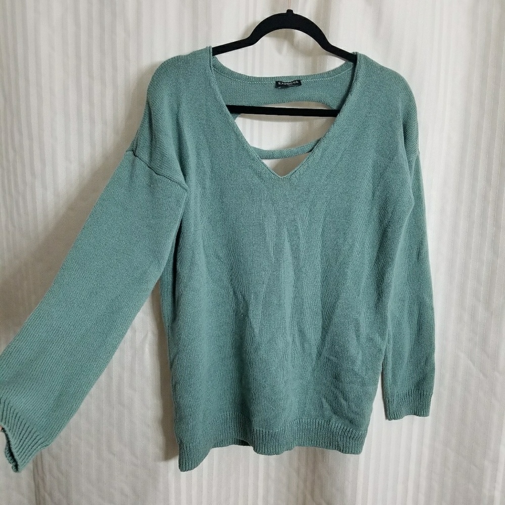 EXPRESS Jade Slash Back Pullover - Picture 6 of 7